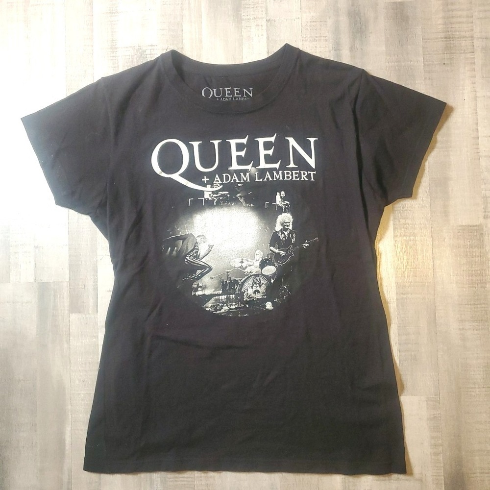 Queen Adam Lambert Women's‎ SZ XL Rhapsody Tour 2 Sided Concert T-Shirt